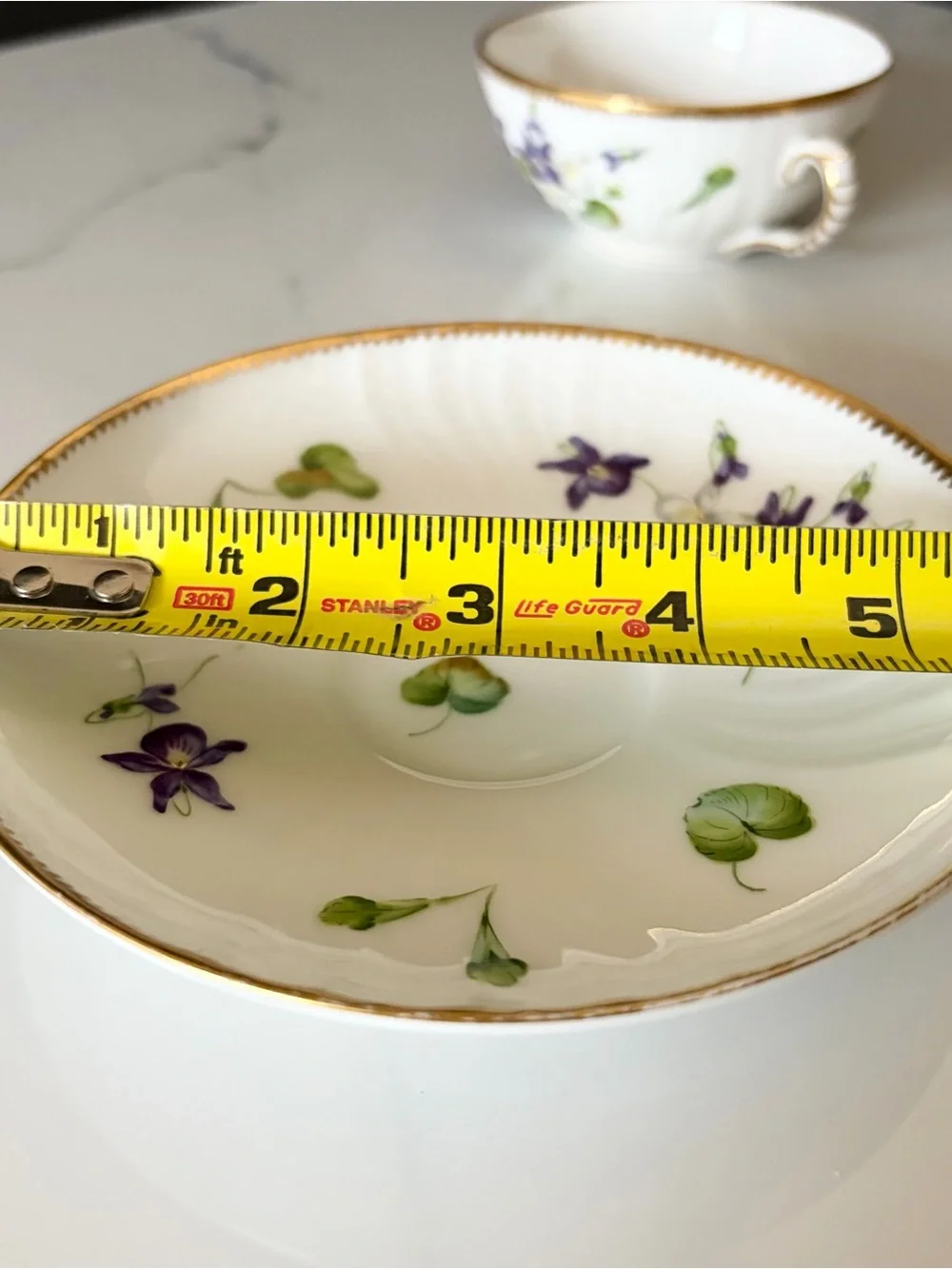 Antique Violet Cup & Saucer by Royal Copenhagen